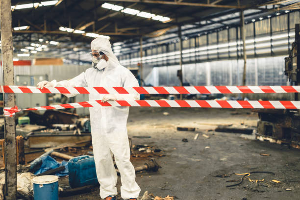 Professional Drug Lab Cleanup technician working in Coram, NY